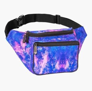Stylish Blue and Purple Waist Bag
